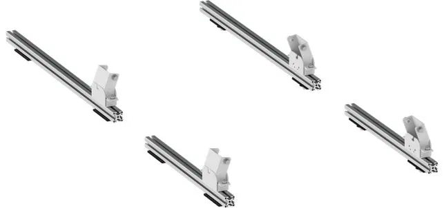 4081S – HOLMAN Ladder Rack Mounting Hardware, Mounts Holman EZ Down Van Ladder Racks White Aluminum